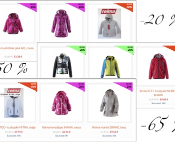 Kõik REIMA kevadjoped -20% kuni -65%